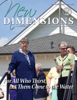 For All Who Thirst, Let Them Come to the Water