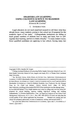 Smarter Law Learning: Using Cognitive Science to Maximize Law