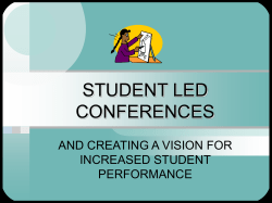 student led conferences