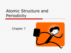 Atomic Structure and Periodicity