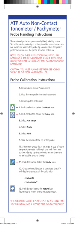 ATP Auto Non-Contact Tonometer / Pachymeter