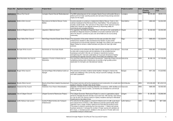 National Stronger Regions Fund Round Two Successful Projects 1