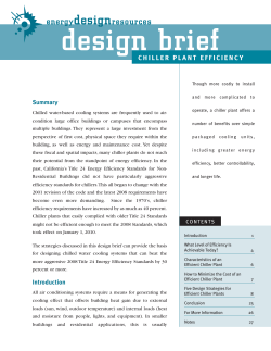 Chiller Plant Efficiency Design Brief