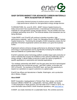 basf enters market for advanced carbon materials with