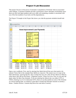 Project 5 Lab Discussion