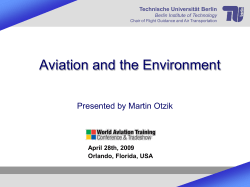Aviation and the Environment