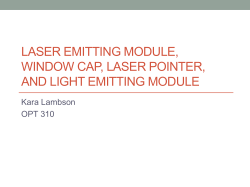 Laser emitting module, window cap, laser pointer, and light emitting