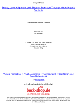 Energy Level Alignment and Electron Transport Through Metal