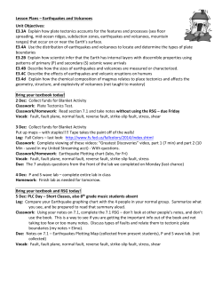 Volcanoes Computer Lab Assignment on pages 4