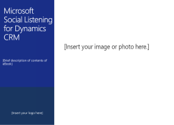 Microsoft Social Listening for Dynamics CRM