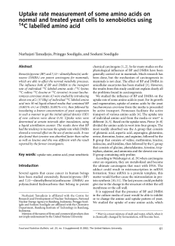 Uptake rate measurement of some amino acids on normal and