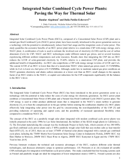 Integrated Solar Combined Cycle Power Plants