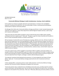 Community Wellness Strategy to tackle homelessness, housing