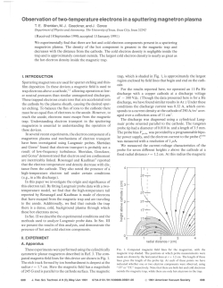 Observation of two-temperature electrons in a