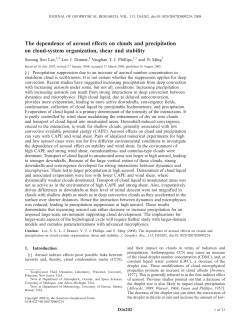 The dependence of aerosol effects on clouds and precipitation on