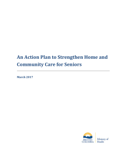 An Action Plan to Strengthen Home and Community Care