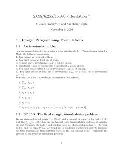 15.093 Recitation 07