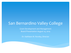 San Bernardino Valley College - San Bernardino Community