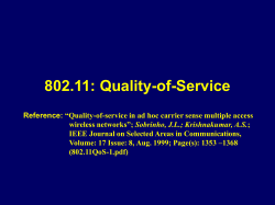 802.11: Quality of Service