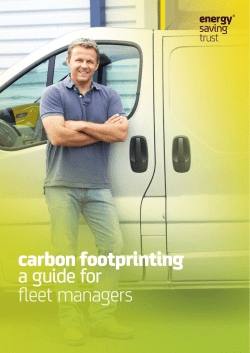 Carbon footprinting - Energy Saving Trust