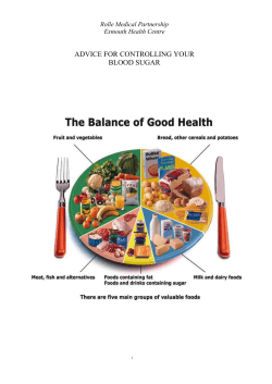 Advice for controlling your blood sugar