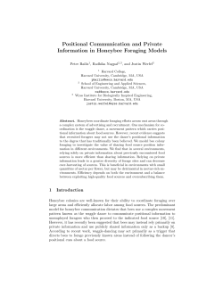 Positional Communication and Private Information in
