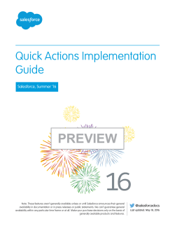 Quick Actions Implementation Guide