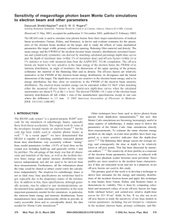 Sensitivity of megavoltage photon beam Monte Carlo