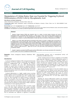 Manipulation of Cellular Redox State was Essential for Triggering