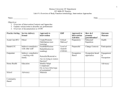 Lab for week 8 - otpf and interventions