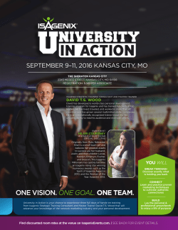 one vision. one goal. one team.