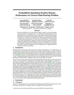 Probabilistic Simulation Predicts Human Performance on