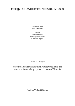 Ecology and Development Series No. 42, 2006