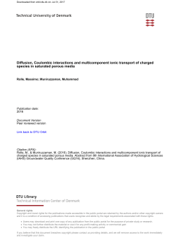 Diffusion, Coulombic interactions and multicomponent