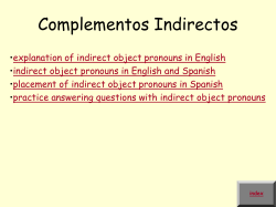 indirect object pronoun