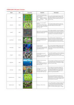GMP-270C Game List