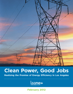 Clean Power, Good Jobs