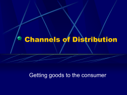 Channels of Distribution