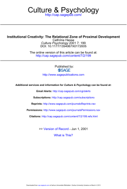 Institutional Creativity