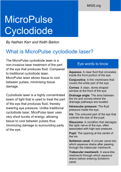 MicroPulse Cyclodiode