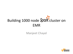 Building 1000 node cluster on EMR