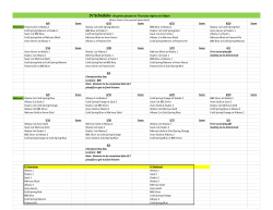 JV Schedule- all games played on Thursday nights at 6:30pm