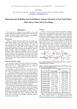 EuroMAC 9 Extended Abstract Template