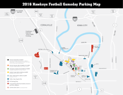 2016 Hawkeye Football Gameday Parking Map