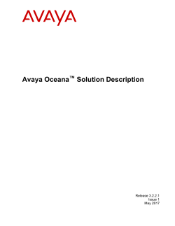 Avaya Oceana™ Solution Description