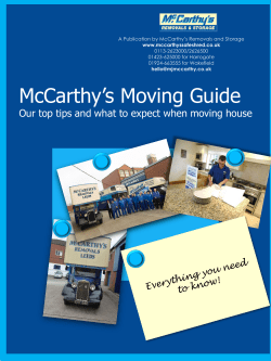 McCarthy`s Moving Guide