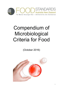 Microbiological reference criteria guidance document