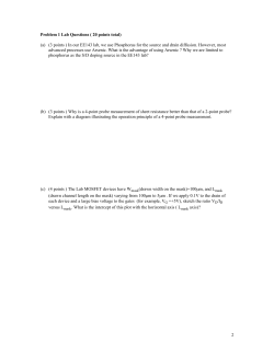 2 Problem 1 Lab Questions ( 20 points total) (a) (3 points ) In our