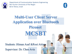 Multi-User Client Server Application over Bluetooth Piconet MCSBT