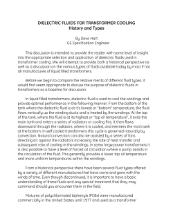 DIELECTRIC FLUIDS FOR TRANSFORMER COOLING